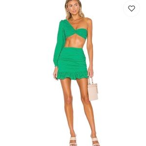 Lovers + Friends Ava Top in Kelly Green
